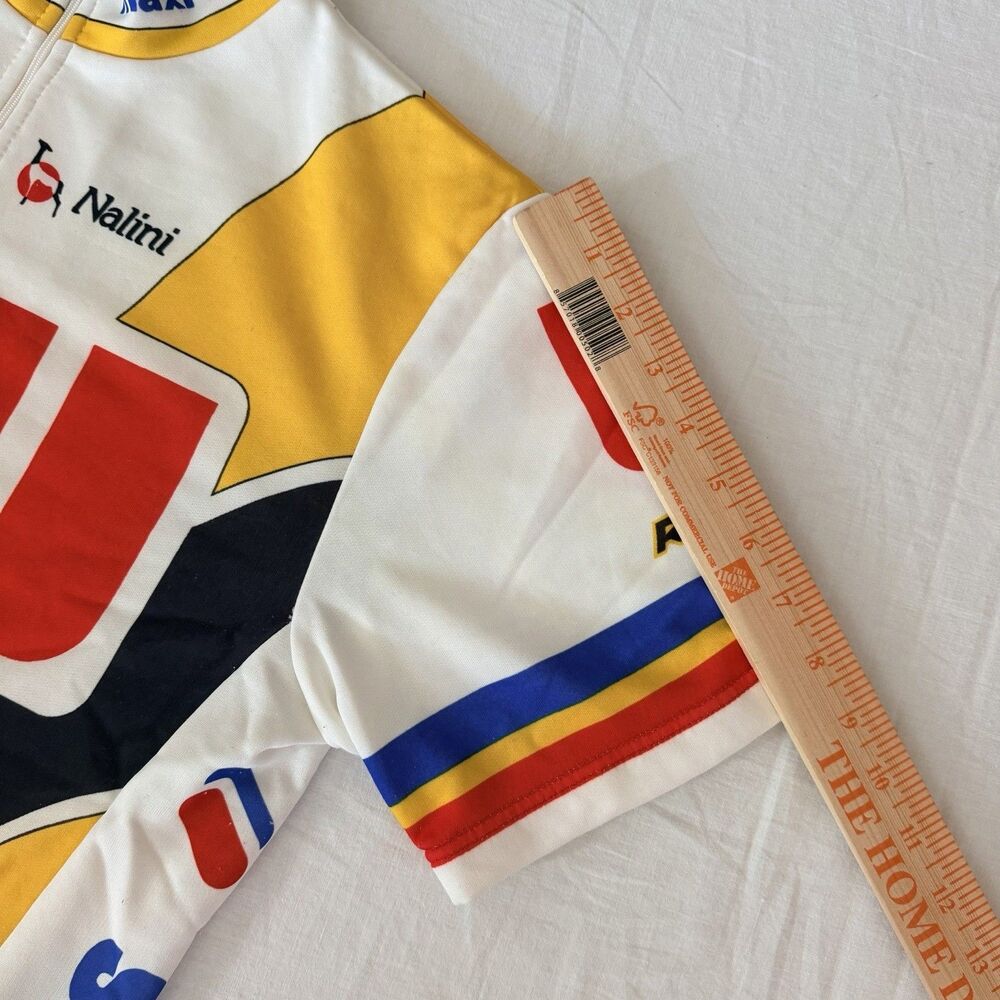 Vintage Nalini Super U Raleigh Cycling Jersey Made In Italy Retro XL Tour France - Picture 10 of 14